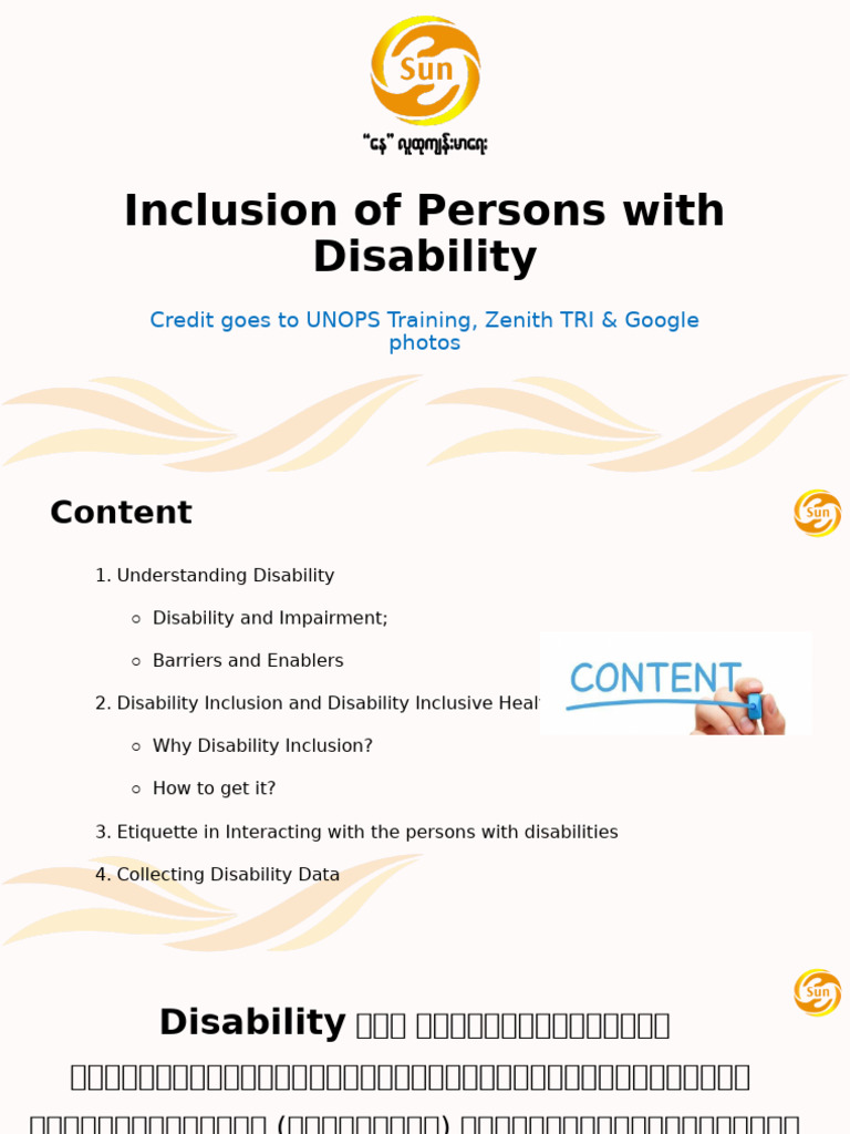 Disability Inclusion | PDF