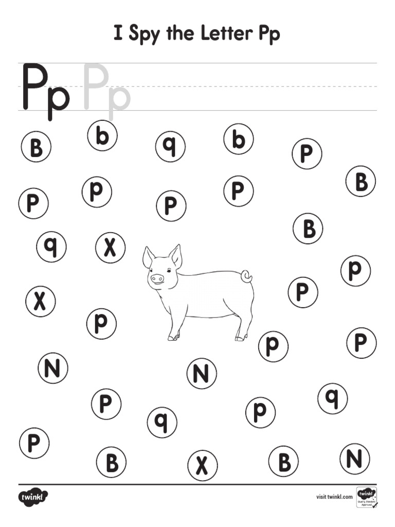 I Spy The Letter P Activity | PDF