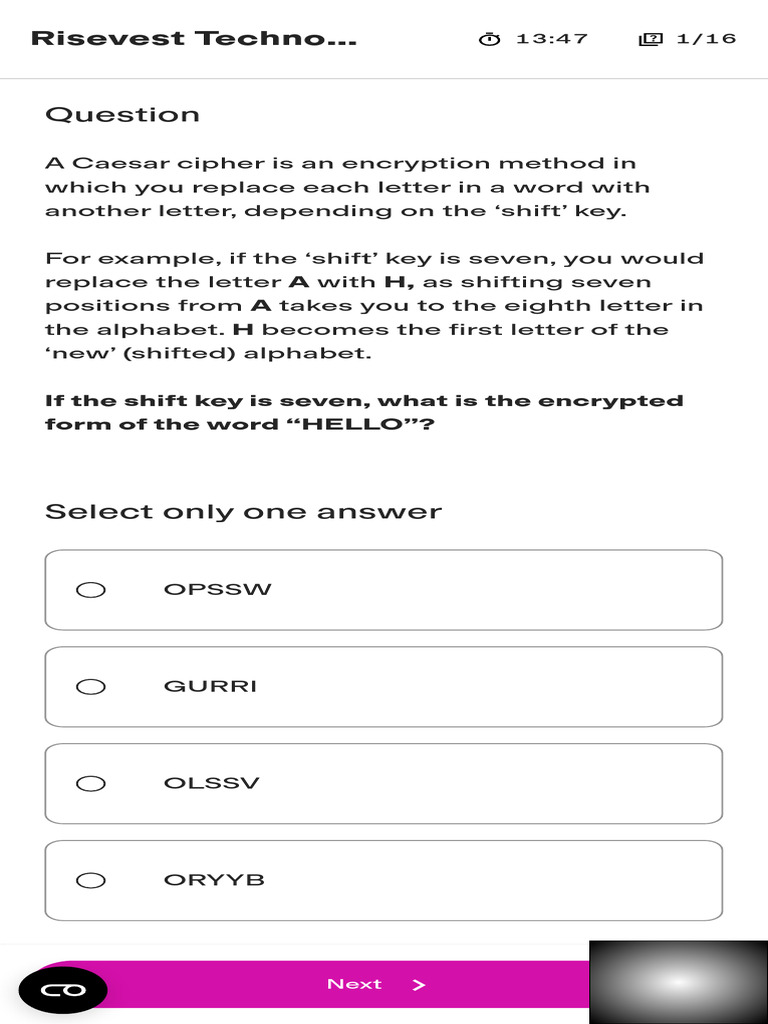 Caesar Cipher Shift Key Explained | PDF