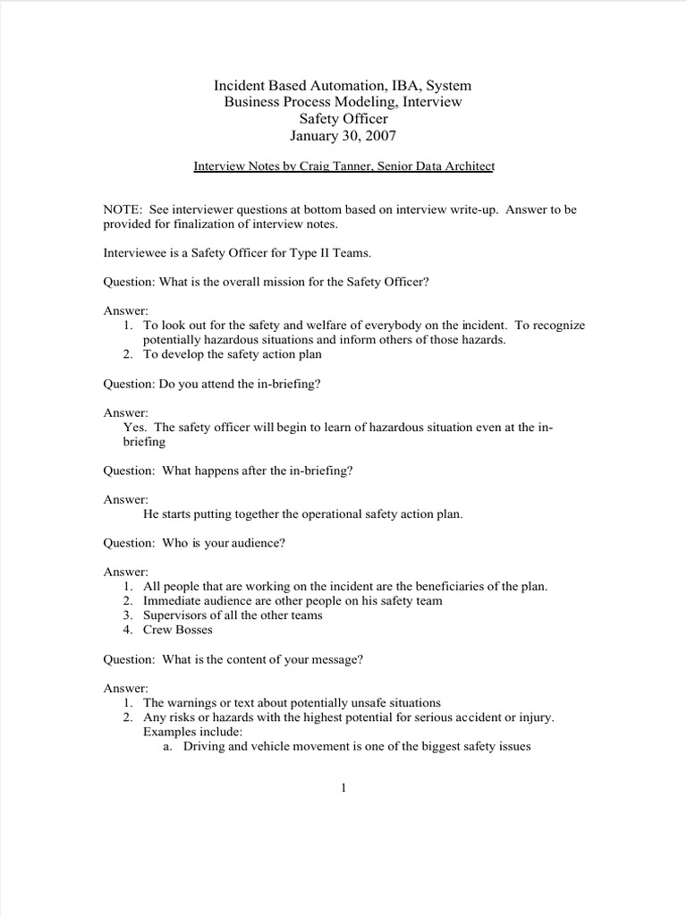 Safety Officer Role in Incident Management | PDF | Safety | Incident ...