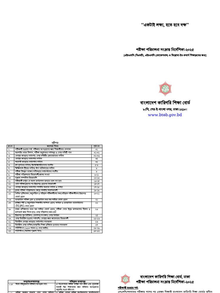 Examination Conduct Guidelines 2025 | PDF