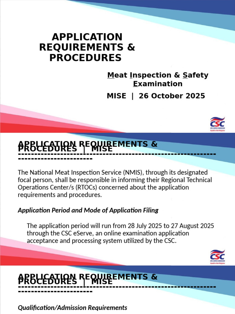 MISE Exam Application Guidelines 2025 | PDF | Identity Document ...