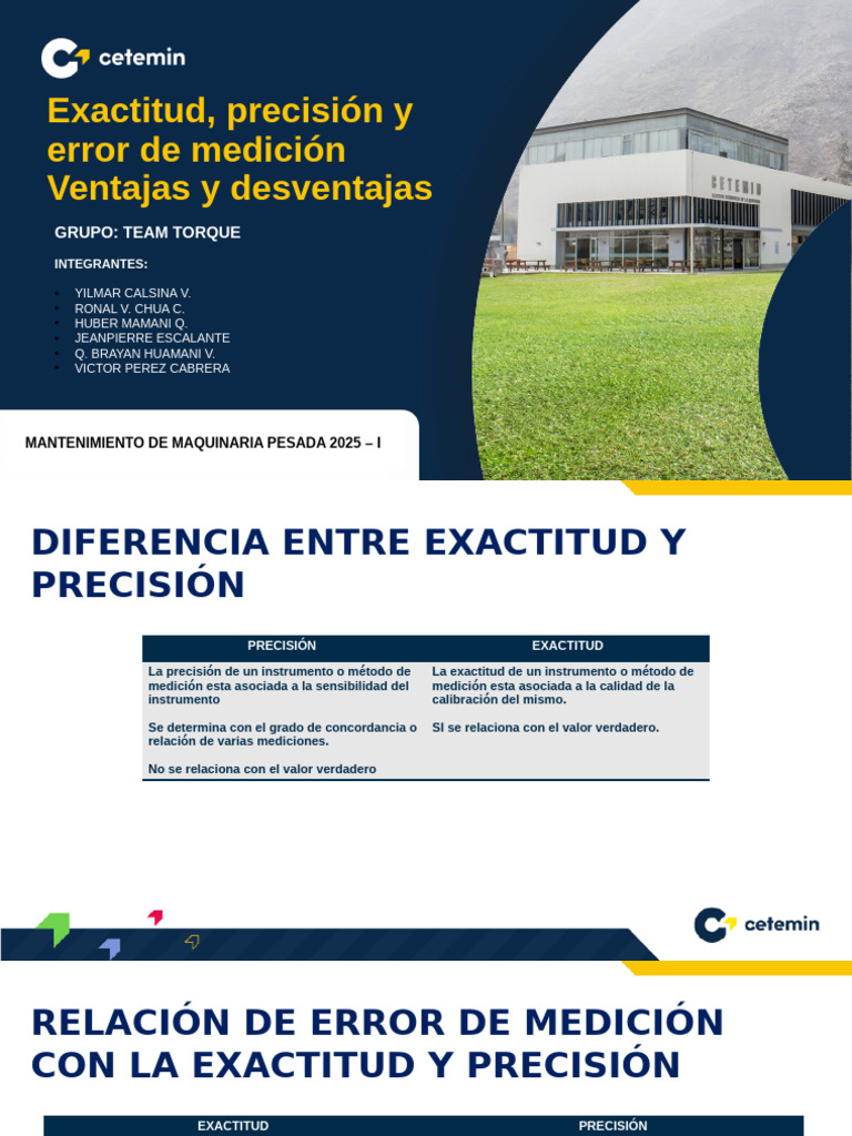 Exactitud y Precision Trabajo Grupal | PDF | Exactitud y precisión ...