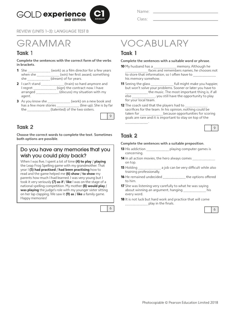 Advanced English Grammar and Vocabulary Test | PDF | Linguistics ...