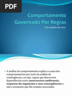 Comportamento Governado Por Regras Trabalho Da Grazi