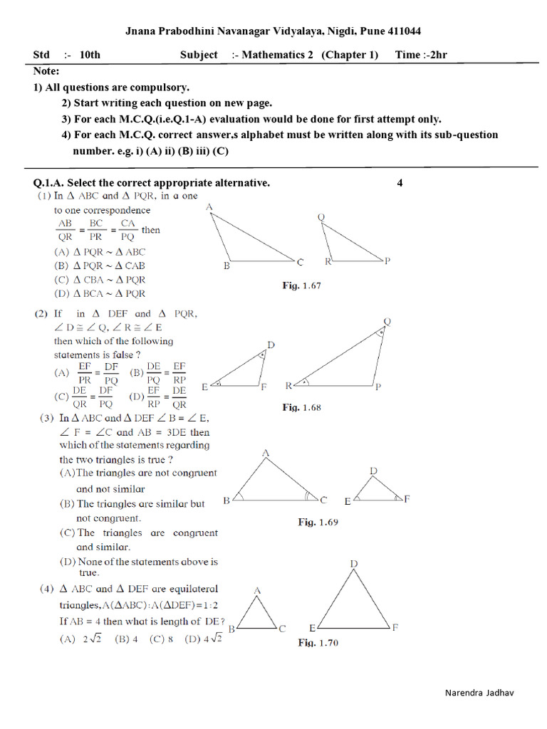 10th Maths 2 Chapter 1 | PDF | Euclid | Euclidean Geometry