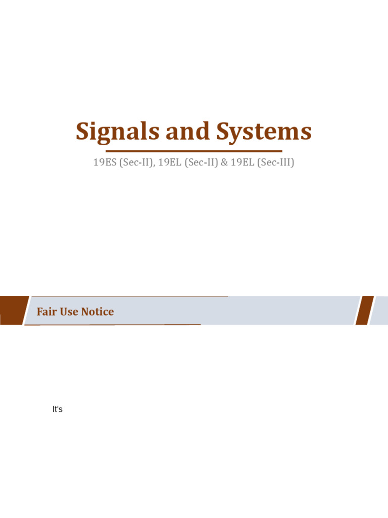 Introduction to Signals and Systems | PDF | Spectral Density | Sampling ...
