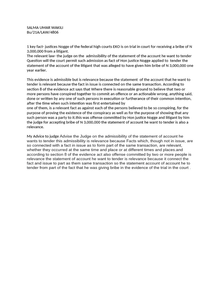Evidence | PDF