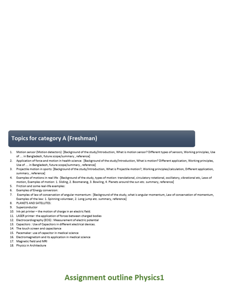 Physics Assignment Guidelines and Topics | PDF | Capacitor | Capacitance