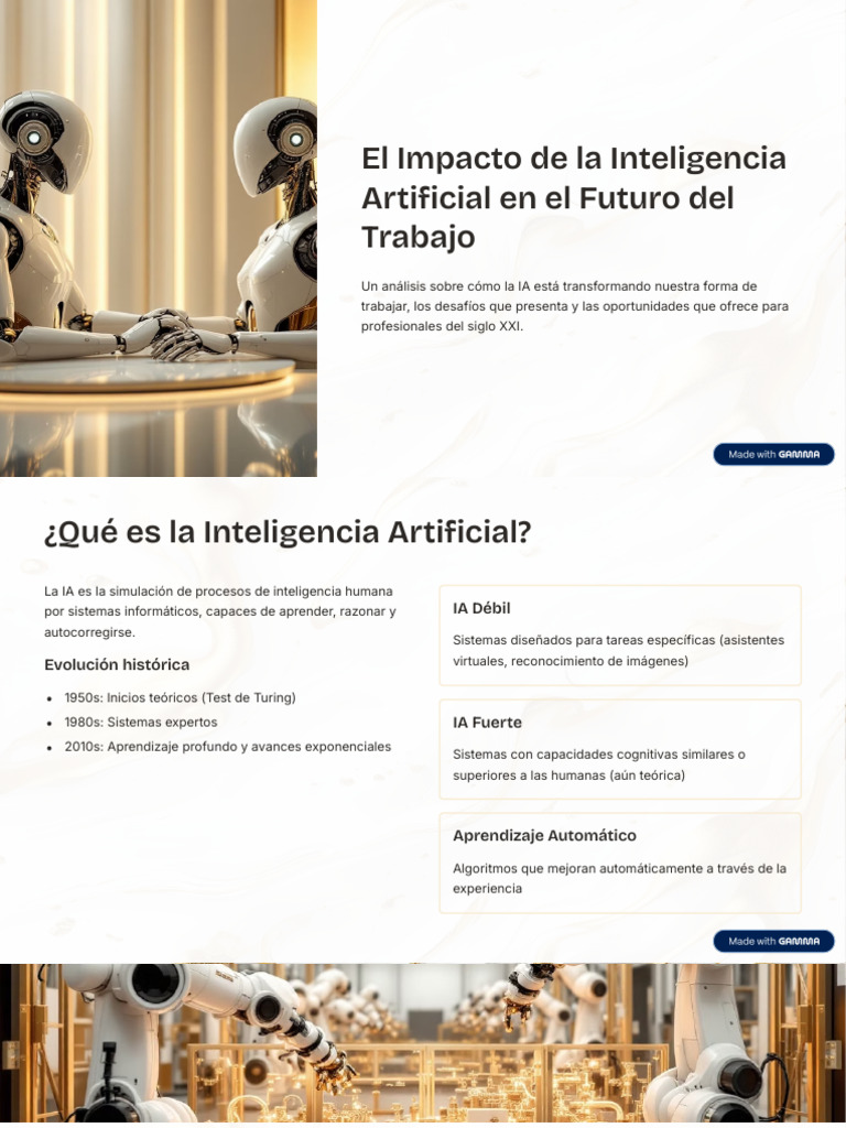 El Impacto de La Inteligencia Artificial en El Futuro Del Trabajo | PDF ...