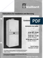 Instructions For Installation and Servicing: Vaillant Combined Appliances