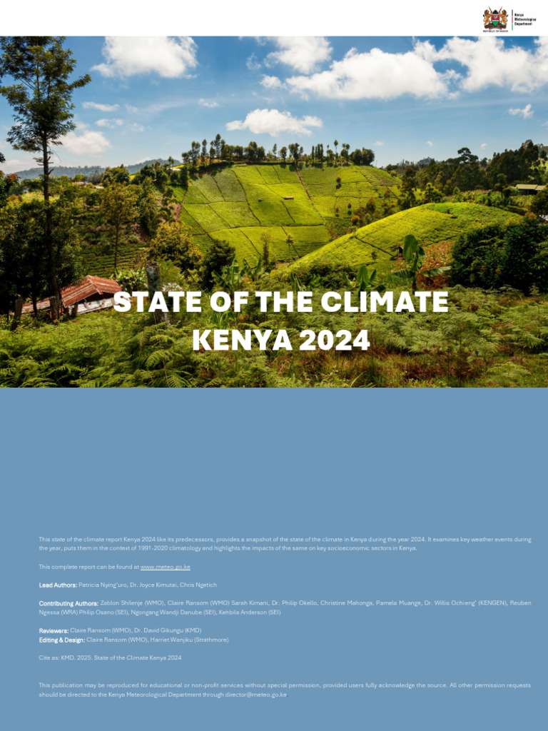 Kenya Climate Report 2024 Summary | PDF | Meteorological Phenomena ...