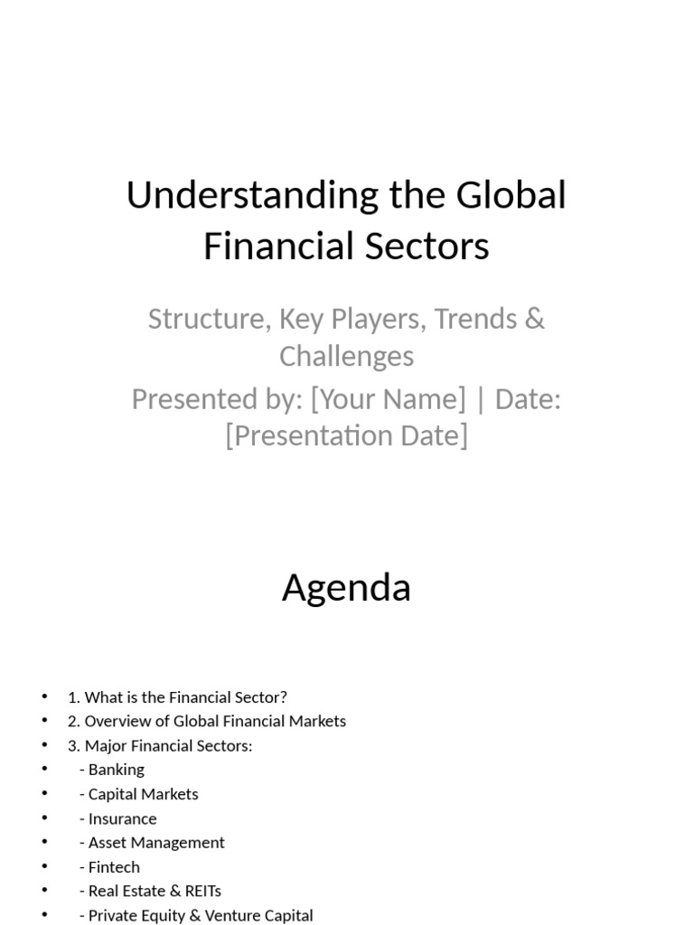 Global Financial Sector Overview & Trends | PDF | Banks | Capital Market
