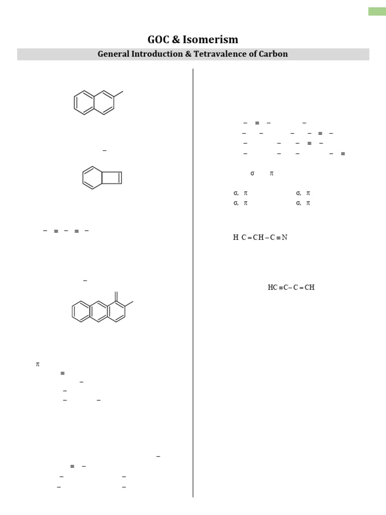 Isomerism and Hybridization in Organic Compounds | PDF | Conformational ...