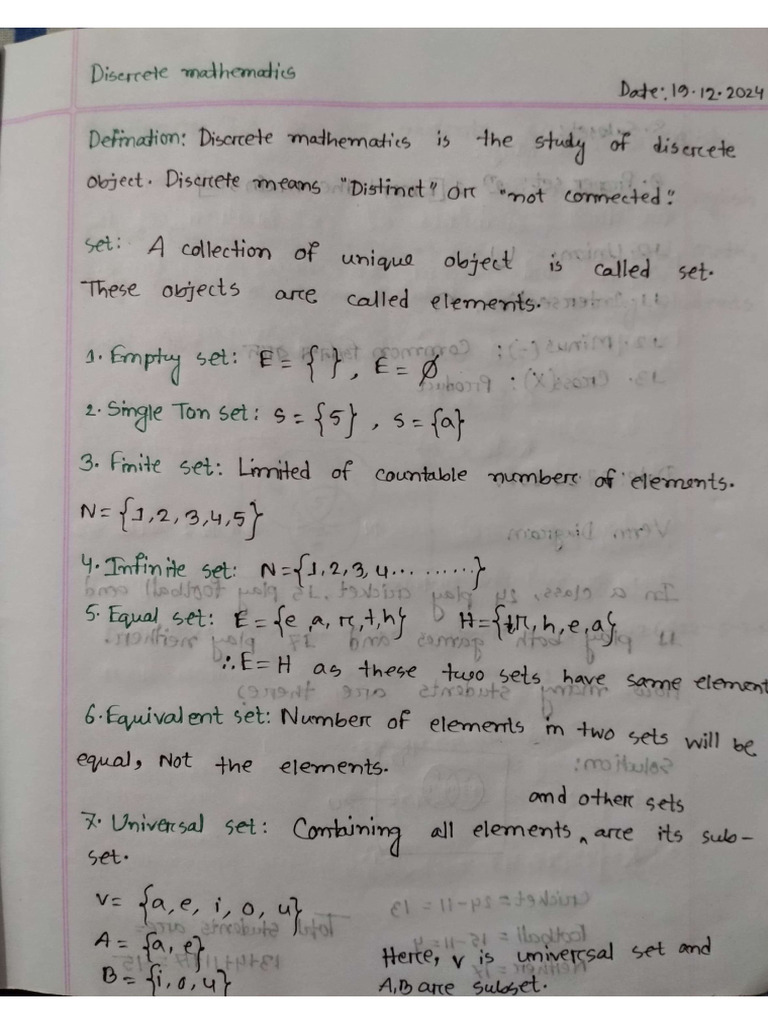 DM Class Note | PDF