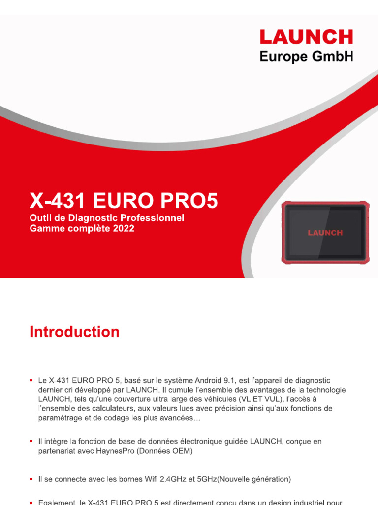 Launch X431 Pro5 | PDF