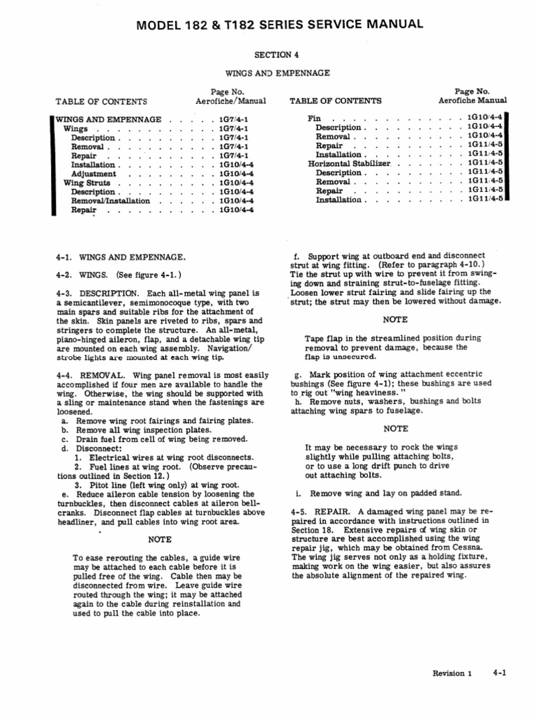 Section 4 - Wing and Empenage | PDF