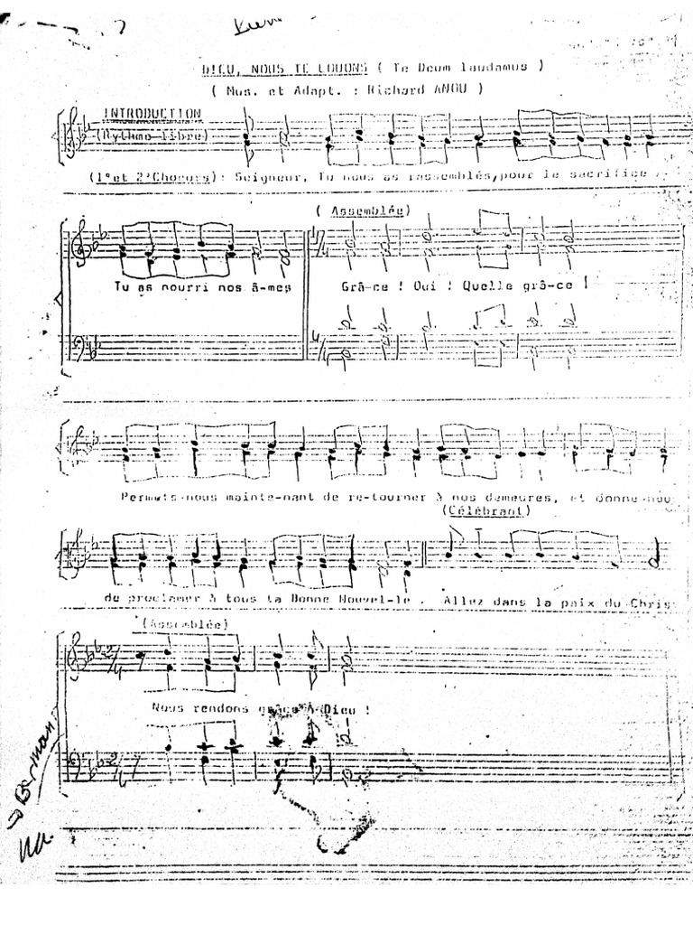 Te Deum Laudamus 1 Pdf