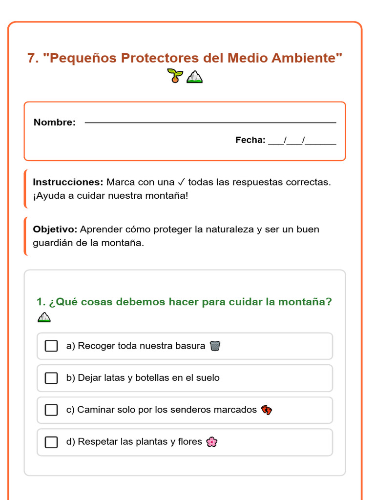 Cuidado del Medio Ambiente para Niños | PDF | Ciencias de la Tierra