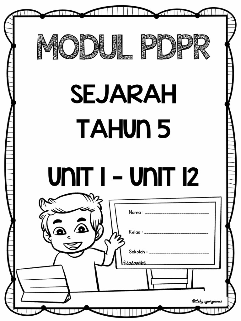 Modul Latihan Topikal PBD PDPR Sejarah Tahun 5 Unit 1 - Unit 121 | PDF