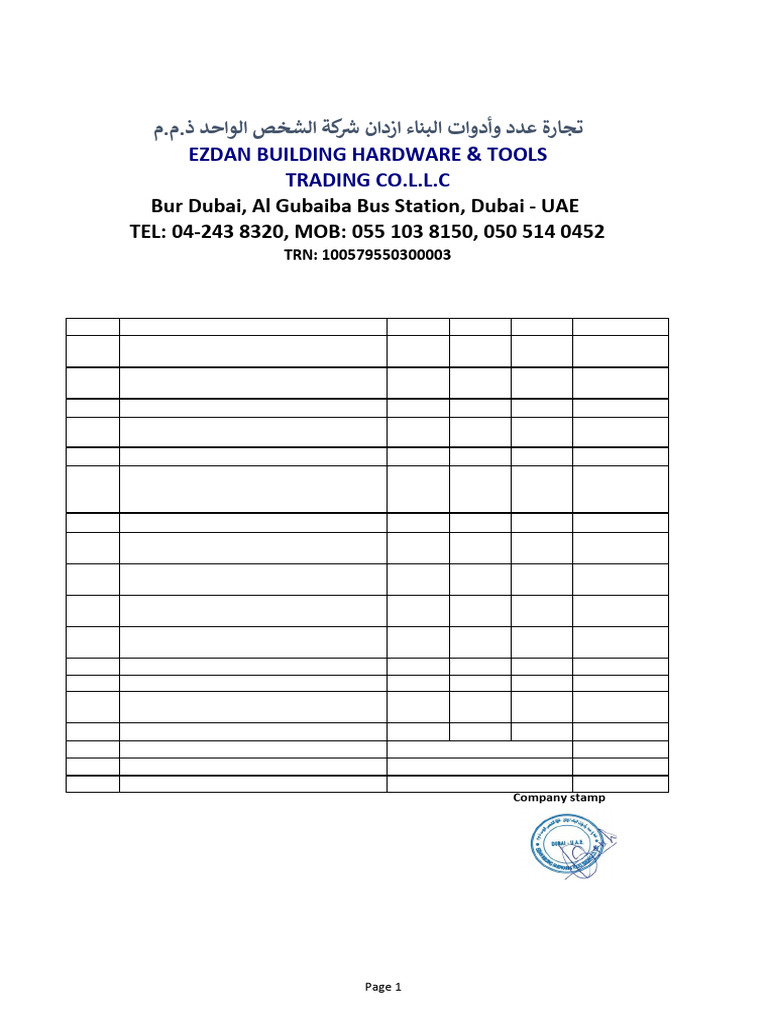 Electricals Items Proforma Inv Cable No 1 | PDF | Manufactured Goods
