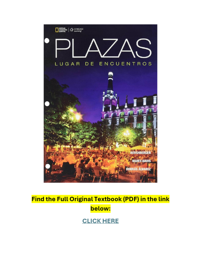 Plazas: Lugar de Encuentros Overview | PDF | Teachers | Learning