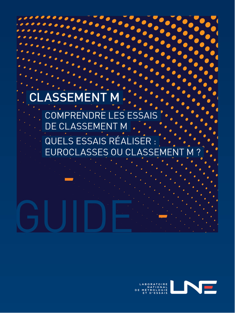 Guide sur le Classement M des Produits | PDF