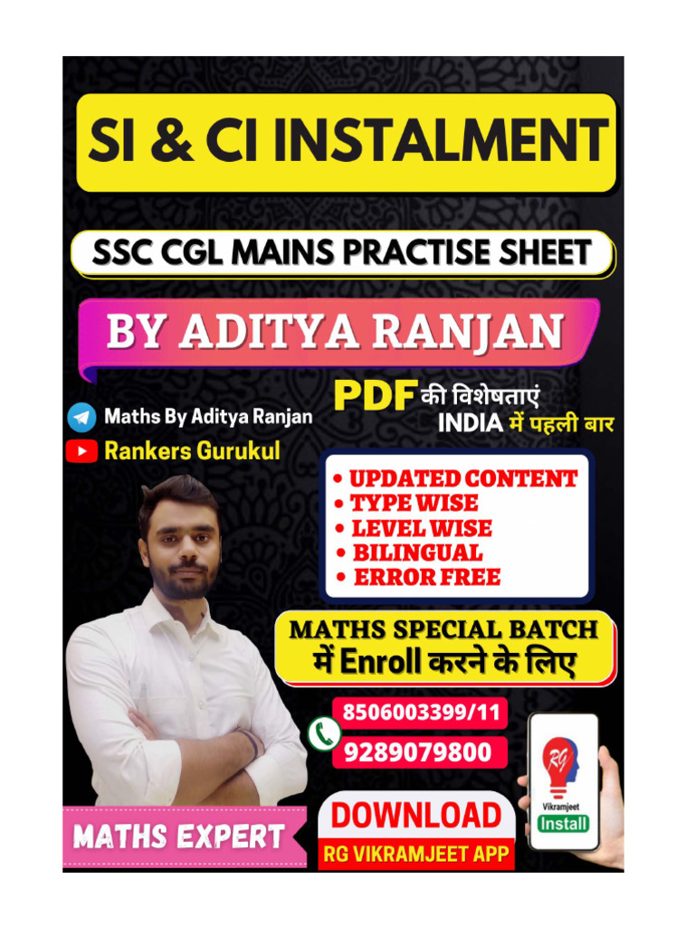 Si and Ci Instalment PDF 1 | PDF | Interest | Personal Finance