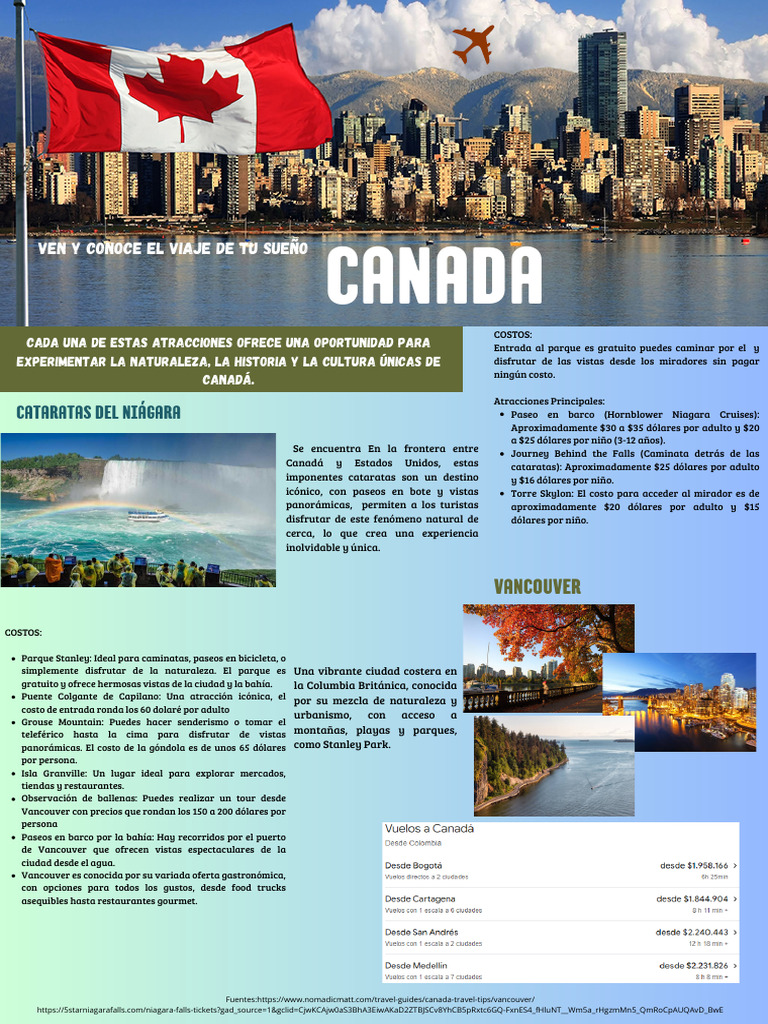Atracciones y costos en Vancouver, Canadá | PDF | Vancouver