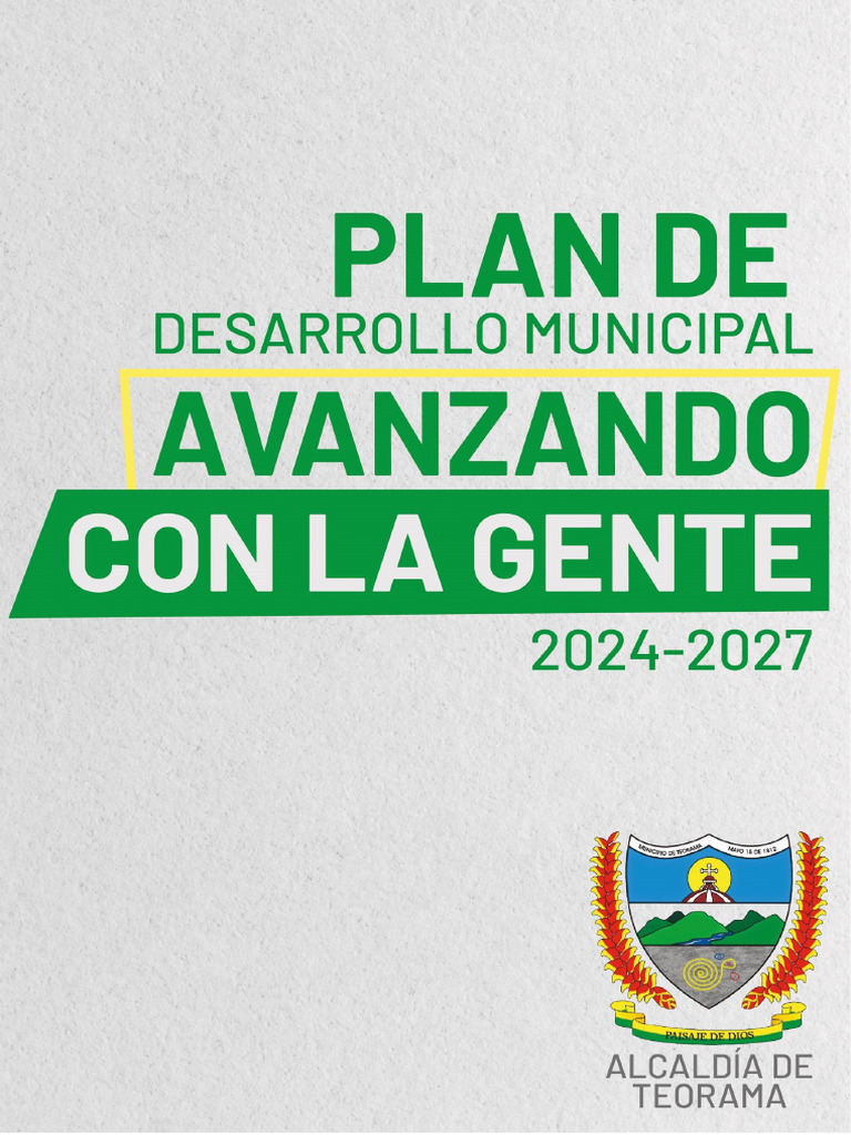 Plan de Desarrollo Municipal 2024-2027 | PDF | Sustentabilidad | Economias