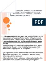 Hesterman S Translation Norms Roduct OR Expectancy Norms Rofessional Norms