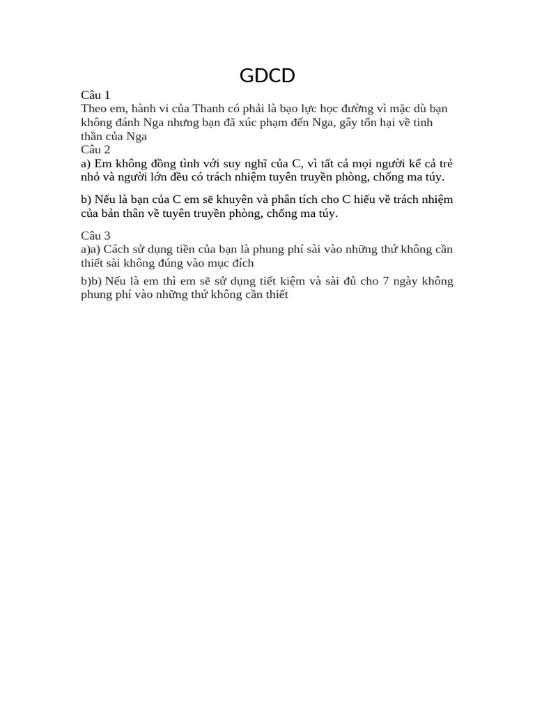 GDCD | PDF