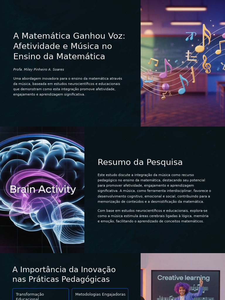 Música e Afetividade no Ensino de Matemática | PDF | Pedagogia ...