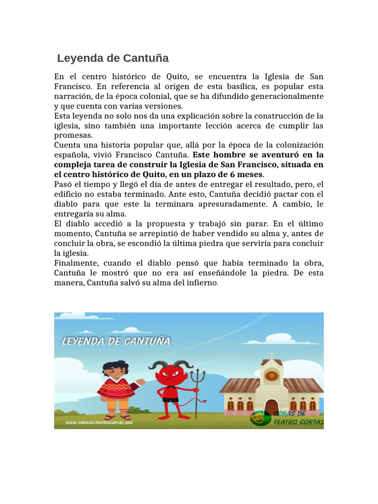 Leyendas Cortas de Ecuador para Niños | PDF | Francisco Pizarro