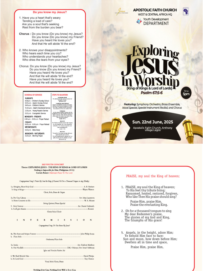 Youth Choir Concert Programme | PDF