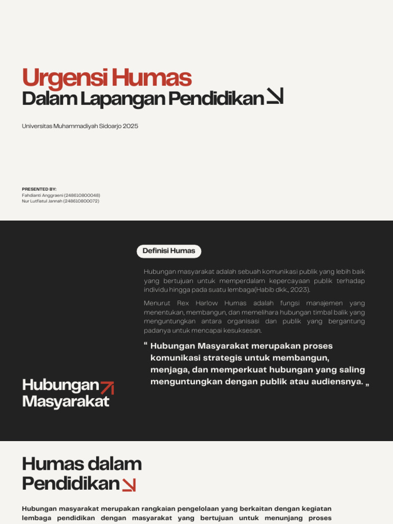 Strategi Humas dalam Pendidikan 2025 | PDF