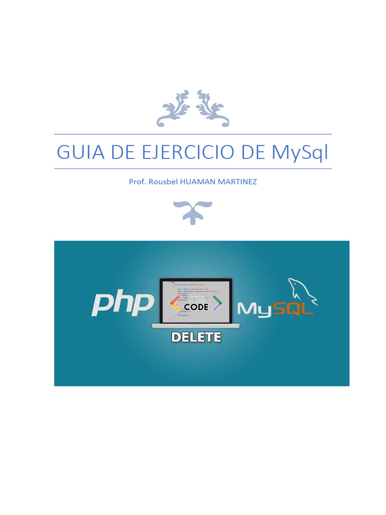 Ejercicios Prácticos de MySQL | PDF | SQL | Software de gestión de datos