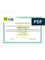 Certificado: Hernando Rodrigues Tomaz "Básico de Segurança em Instalações e Serviços em Eletricidade - NR10"