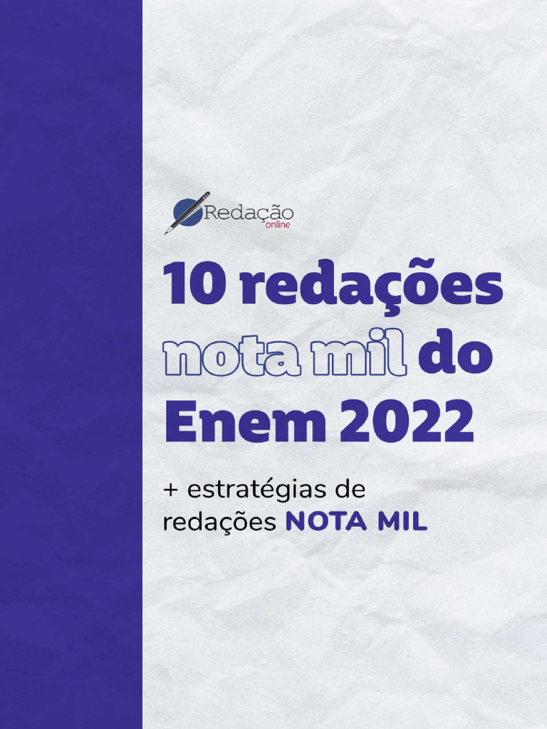 10 Redações Nota Mil Do Enem 2022 | PDF