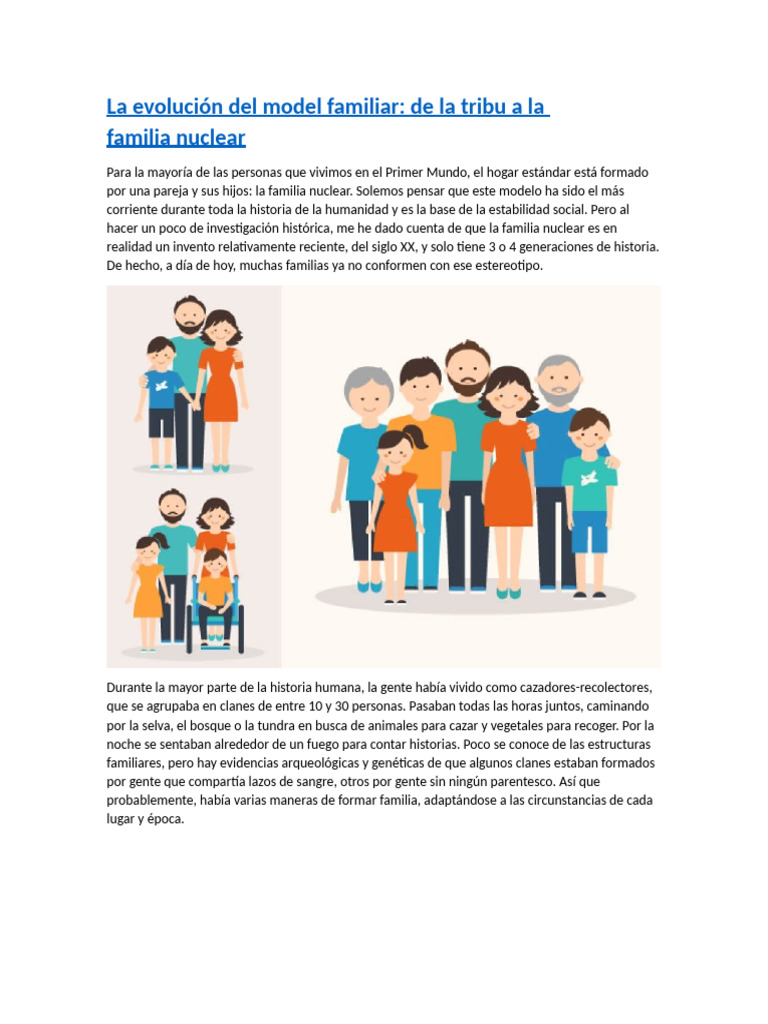 Evolución de la familia nuclear moderna | PDF | Familia | Clanes