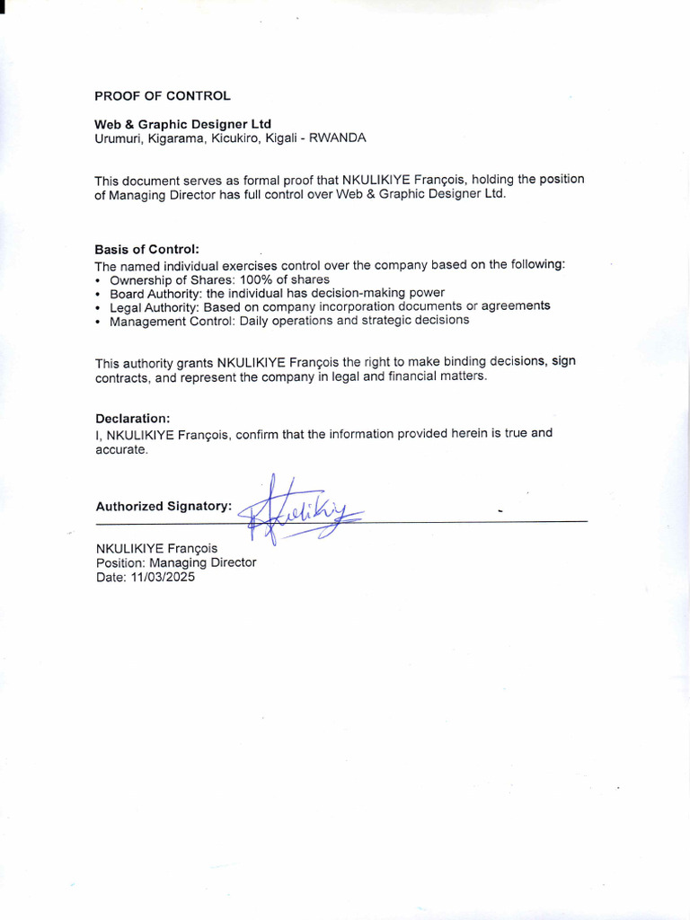 Proof of Control | PDF