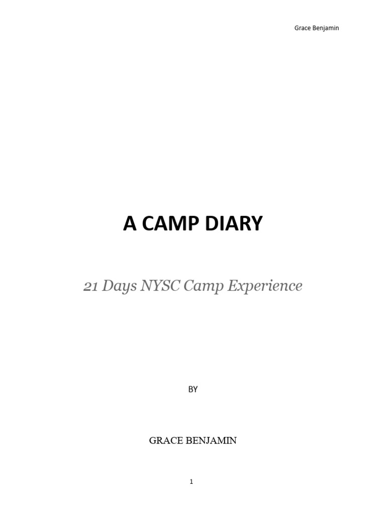 NYSC Camp Dress Code Insights | PDF | Bathroom