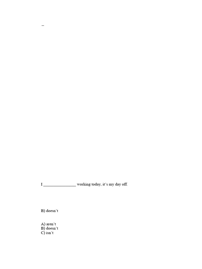 QUIZ Present Continuous Basic 1 | PDF