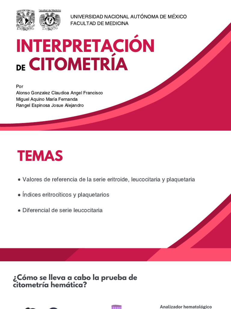 Guía de Citometría Hemática y Análisis | PDF | Inflamación | Leucocito