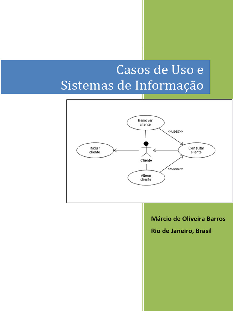Casos de Uso em Sistemas de Informação | PDF | Diagrama de caso de uso ...