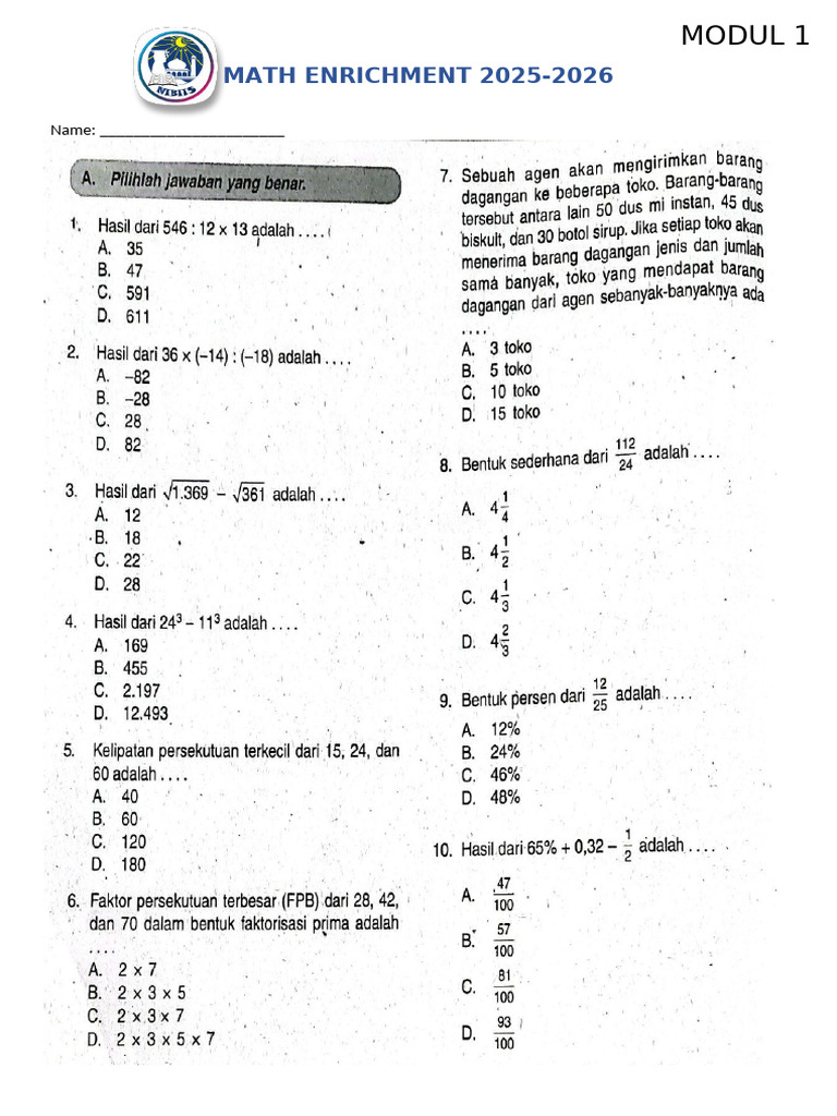 Math | PDF