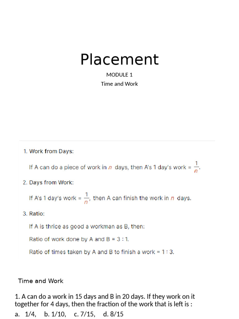 Work and Time | PDF