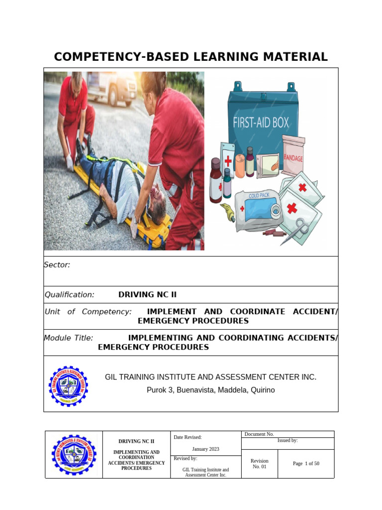 Accident Emergency Procedures Training | PDF | Concussion ...