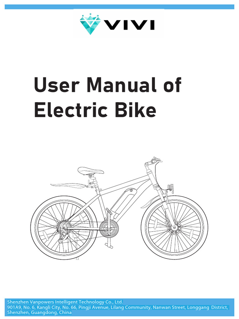 Vivi Bike | PDF | Battery Charger | Brake
