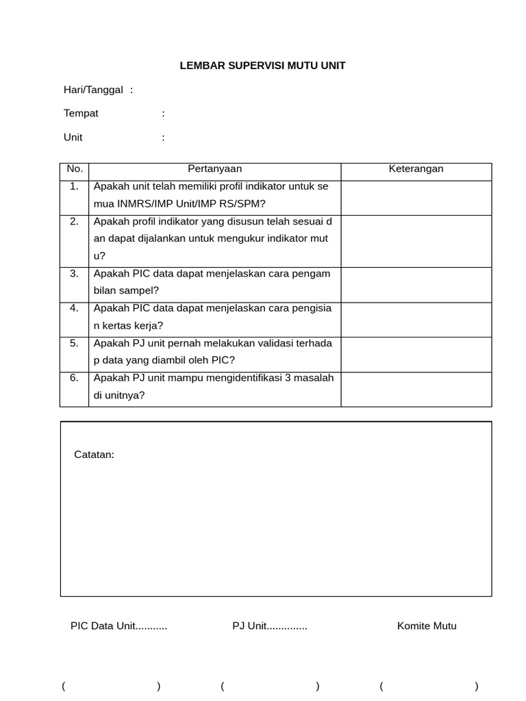 Lembar Sutu Unit | PDF